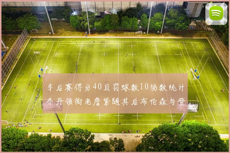 季后赛得分40且罚球数10场数统计乔丹领衔老詹紧随其后布伦森与登库并肩奋战